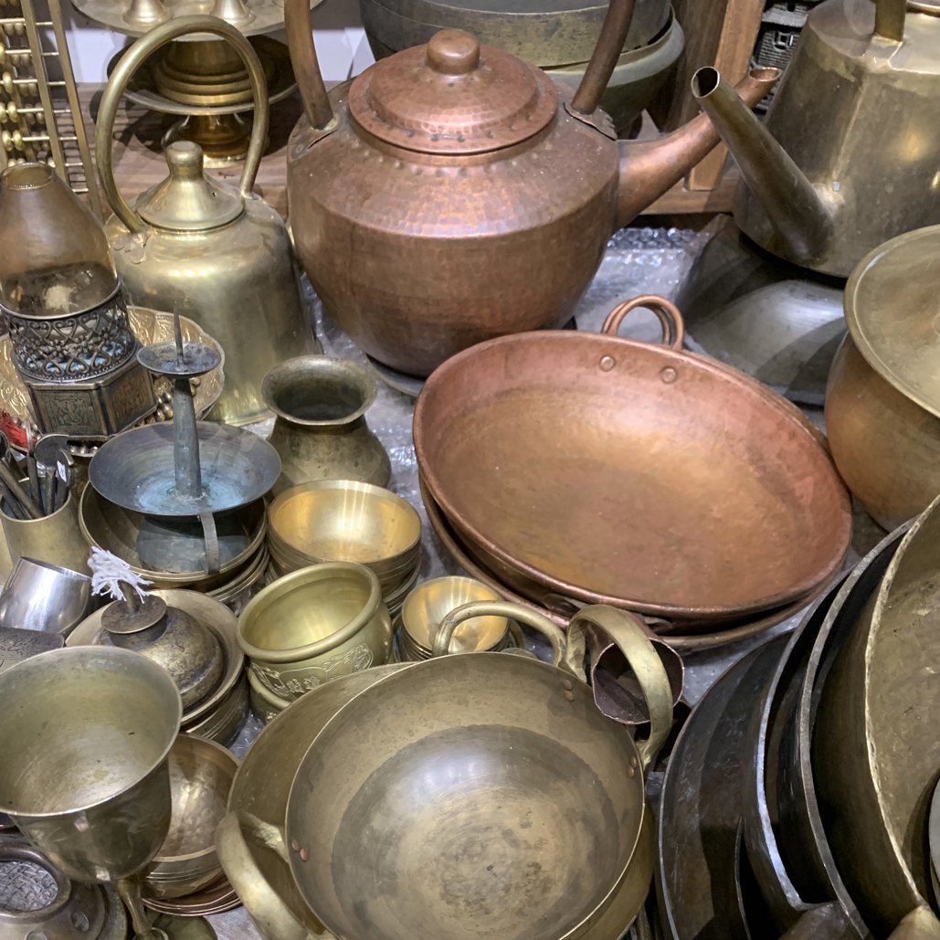 老式铜器，古朴厚重，包浆圆润，收藏佳品