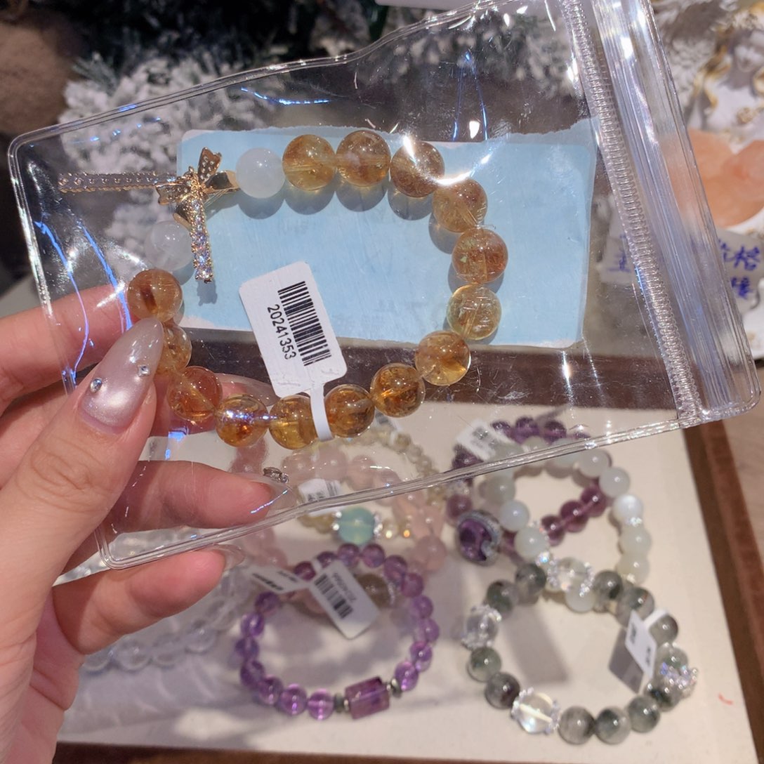 水晶手串未镶嵌豆*263号