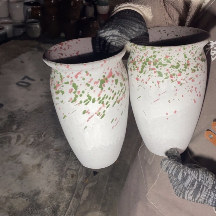 紫砂花盆口15高25瑕疵瑕疵