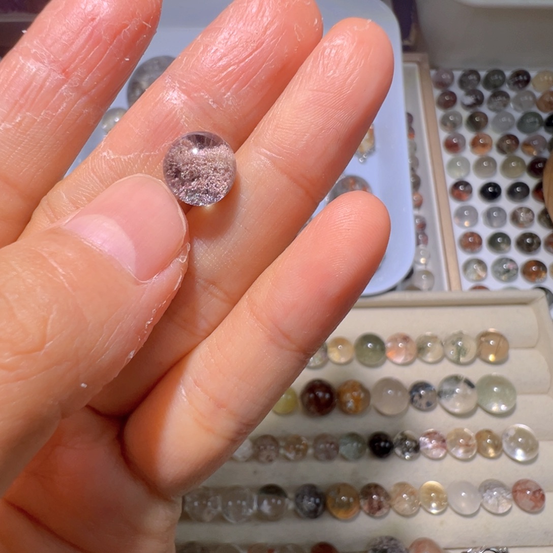 雨***橙紫晶银S925镶嵌珠宝半成品