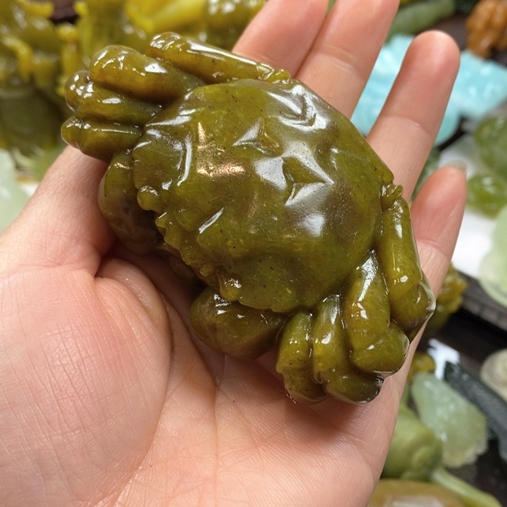 蛇纹石玉手把未镶嵌