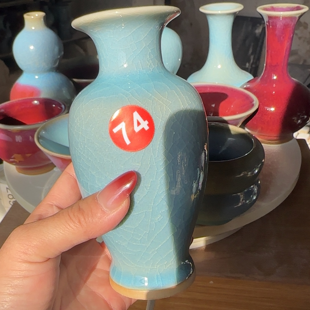 瓷摆件郑家钧窑摆件