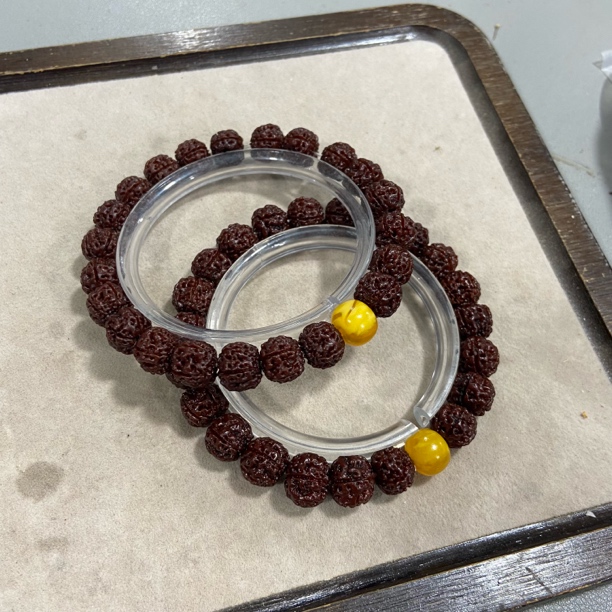 A20玉化小金刚双龙蜂窝龙纹单圈手串（底色 尺寸 颗数 多样发其一）