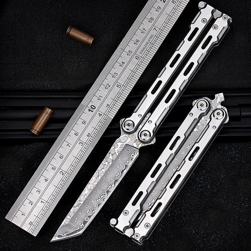 大马士革新款高颜蝴蝶训练折叠工具CSGO周边游戏练习未开刃工具