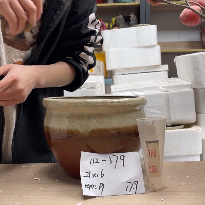 粗陶多肉花盆微瑕379