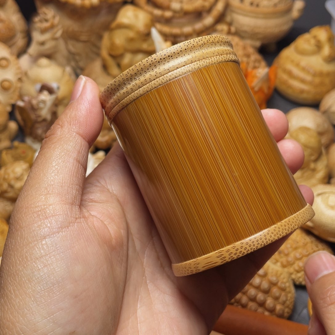 竹好玩的竹雕茶叶罐