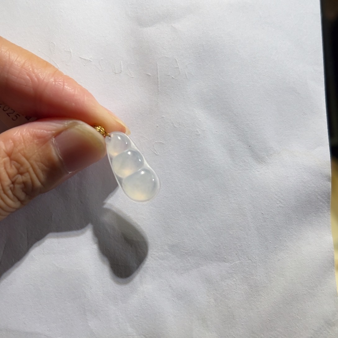 翡翠18K金镶嵌颈饰吊坠18k