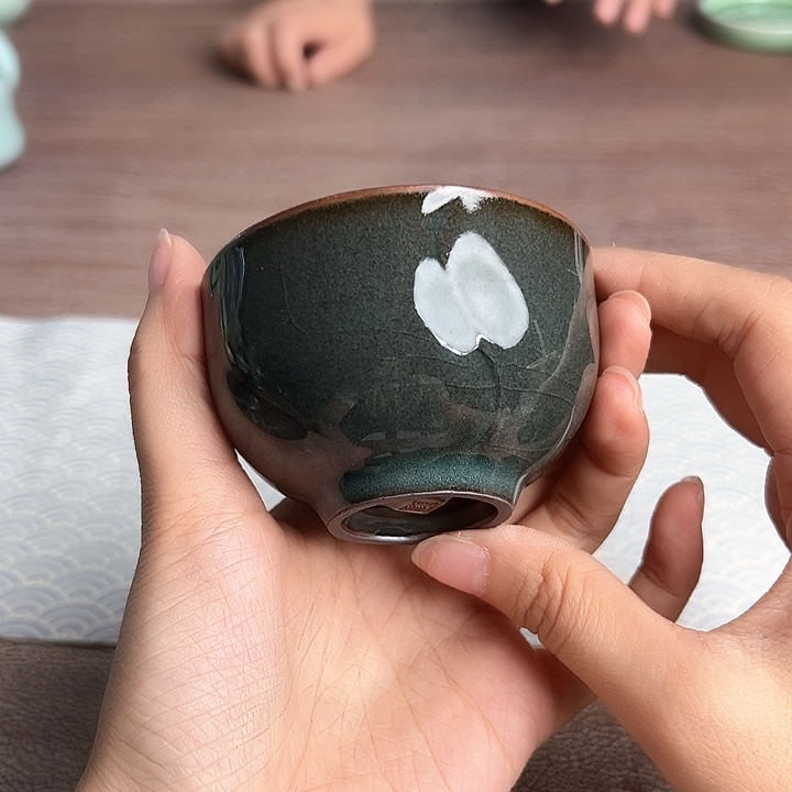 龙泉云间青瓷小米茶器