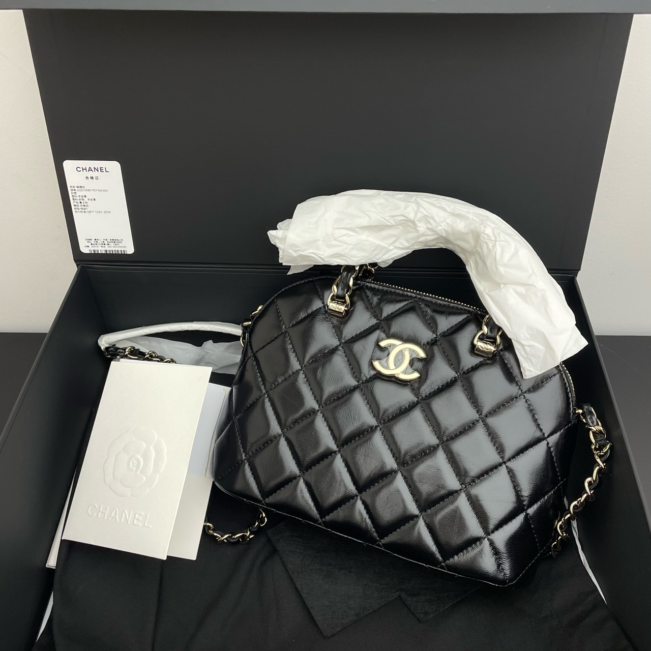 全新未使用 Chanel/香奈儿 24C贝壳包 附件：盒子尘袋小票