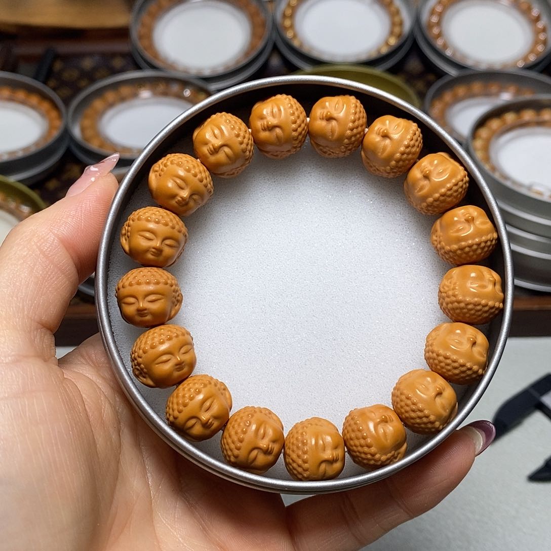 猴头核桃手串358号14-15左右精品宝宝佛全品