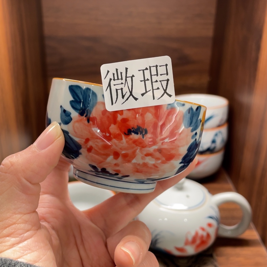 有瑕釉下彩纯手绘