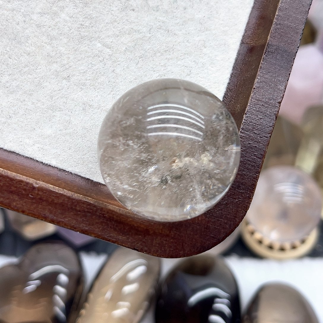 珠宝半成品未镶嵌水晶10 四季幽灵球30mm