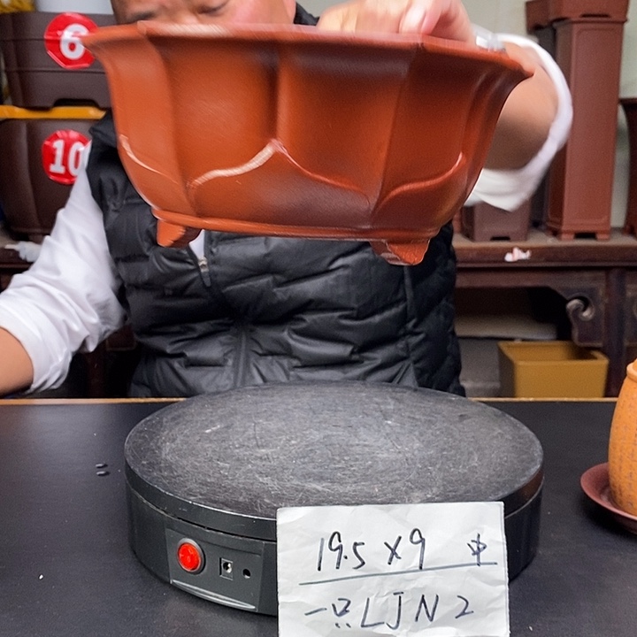 紫砂花盆货号一只LJN2