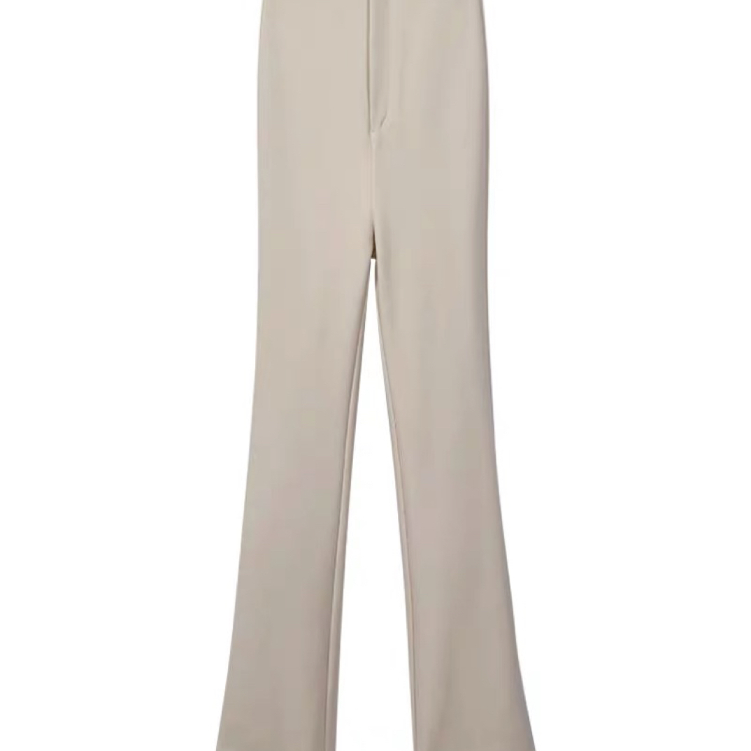 【欧尼裤】韩女必备秋冬加绒女款显高显瘦偏九分微喇西裤有弹力