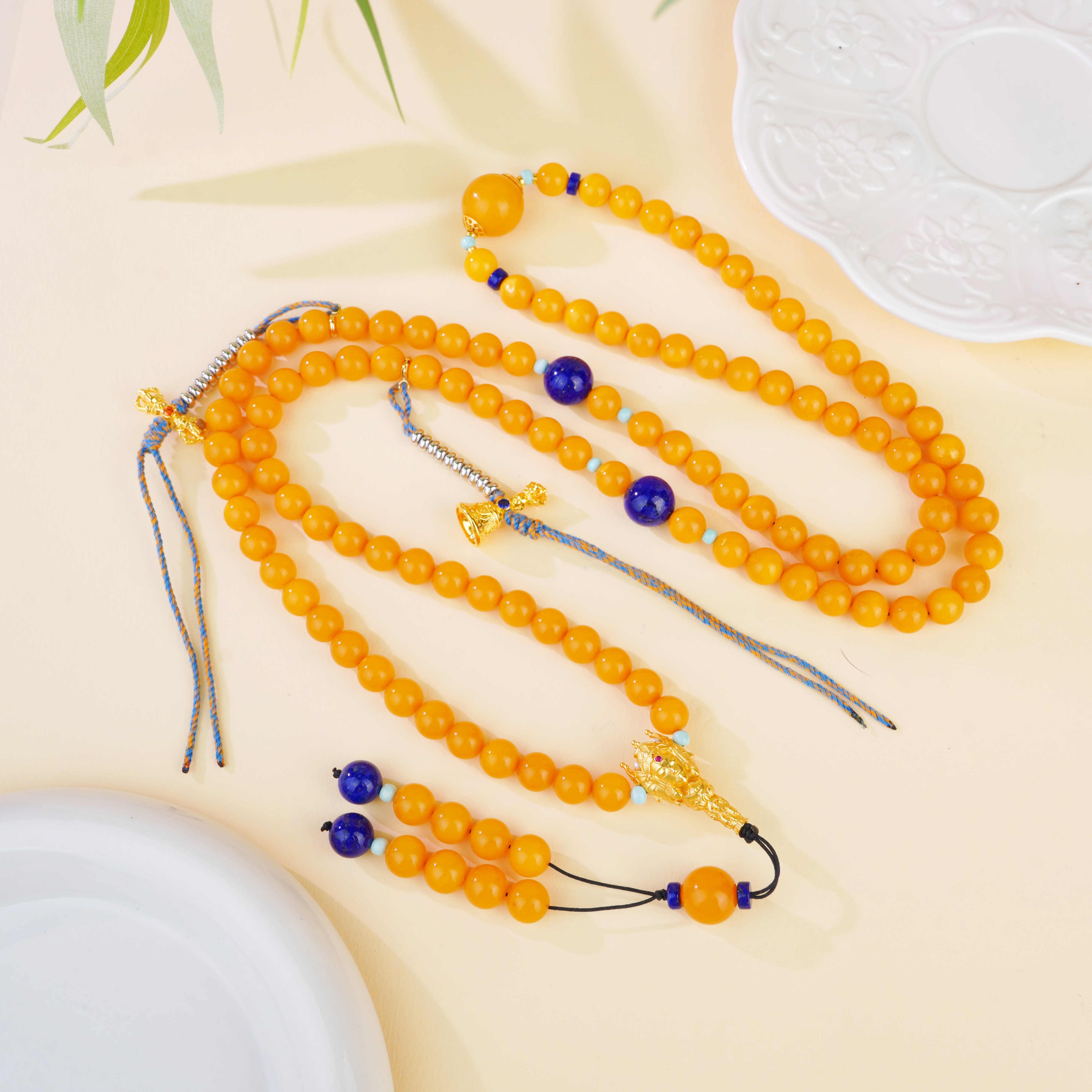 琥珀蜜蜡圆珠/108项链-9+（多样性发其一）