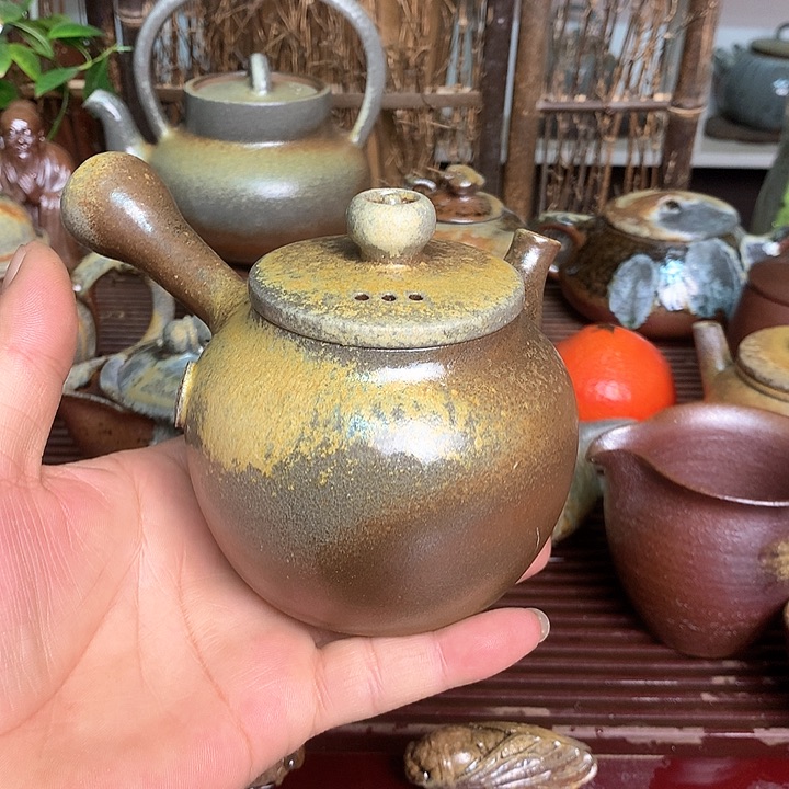 紫砂茶壶纯自然高温裸柴烧