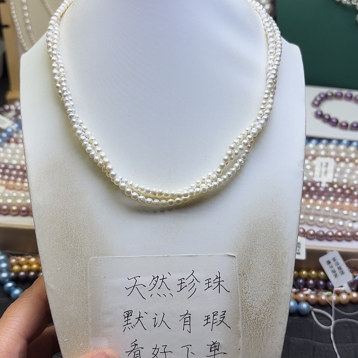 耳饰银S925镶嵌淡水珍珠