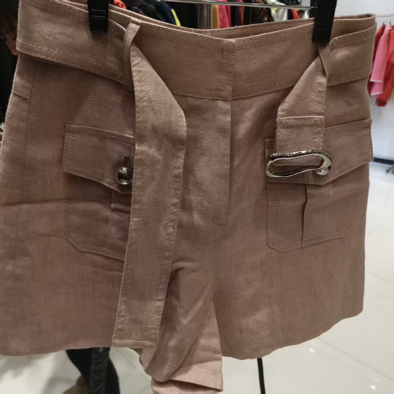 不退不换/亚麻短裤5100240