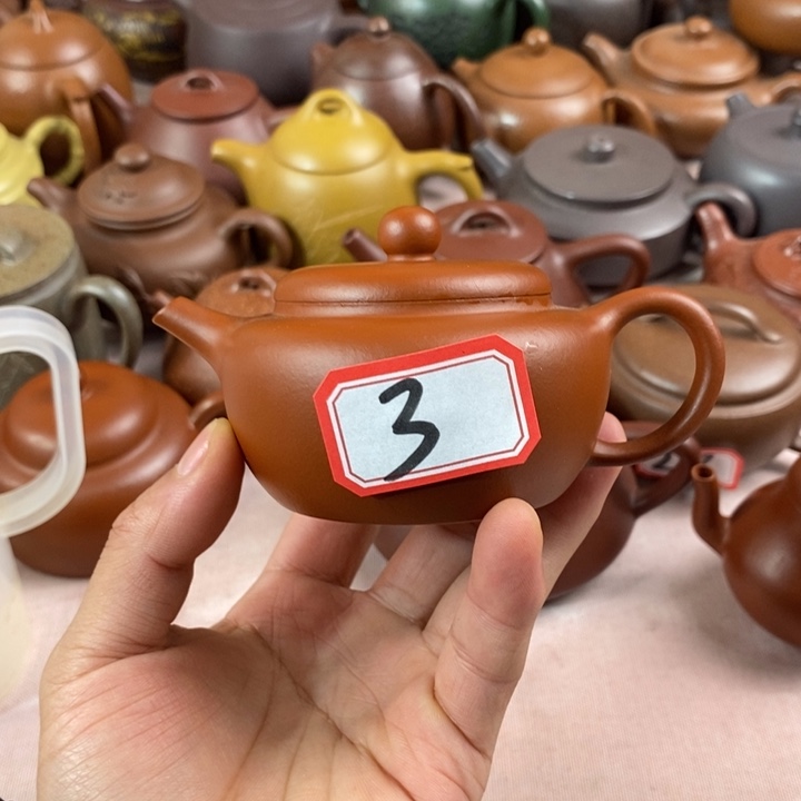 紫砂茶壶朱泥小品