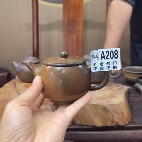 戬谷龙窑柴烧茶壶208