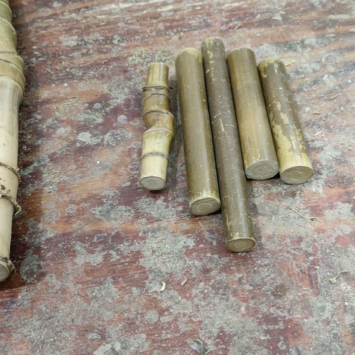 依***华实心玉竹手把件金条料