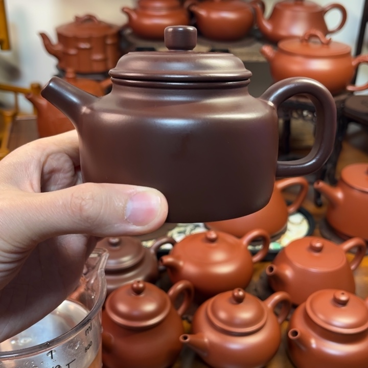 茶壶紫砂德钟200cc紫泥原矿