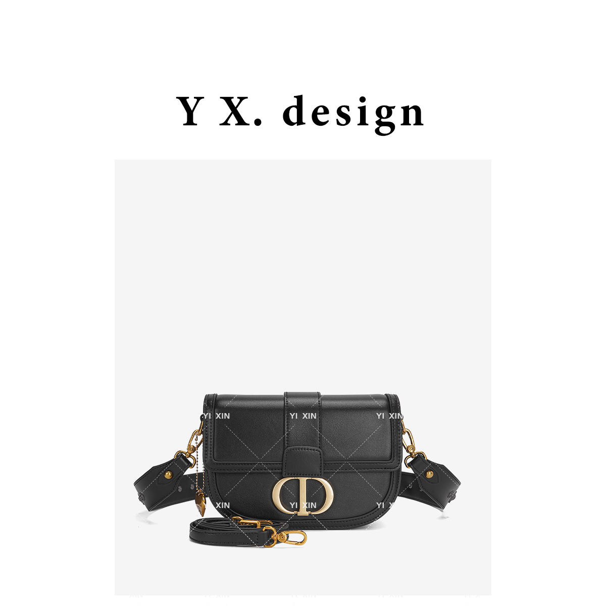 2025新款百搭时尚高级感手提单肩斜挎女包8802#慕斯黑