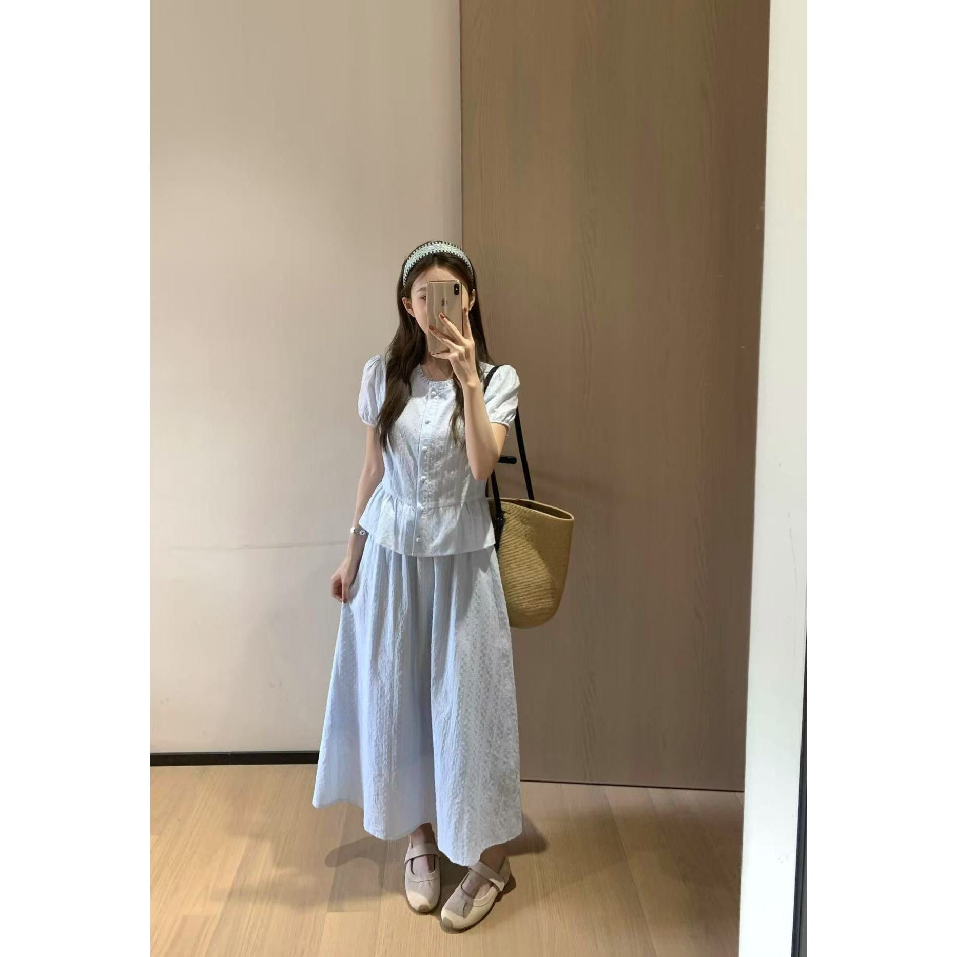 韩11法式吊带千金风公主风甜美时尚套装衬衫少女风