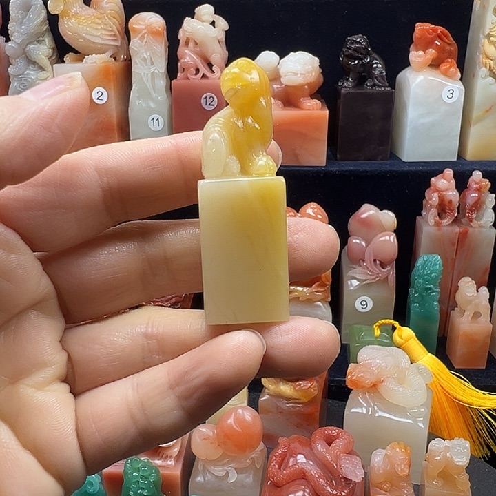 寿山石印石寿山石手工雕刻