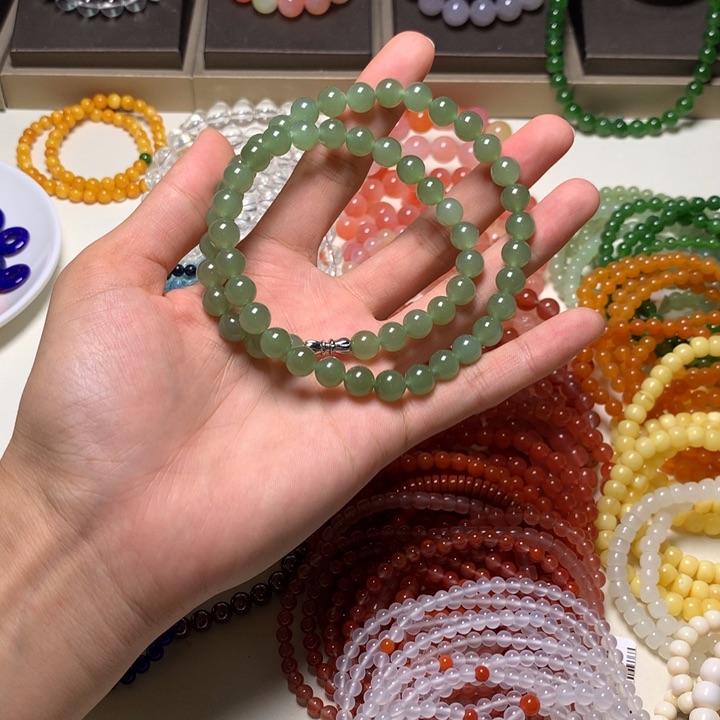 手链未镶嵌和田玉（糖玉）小*椒