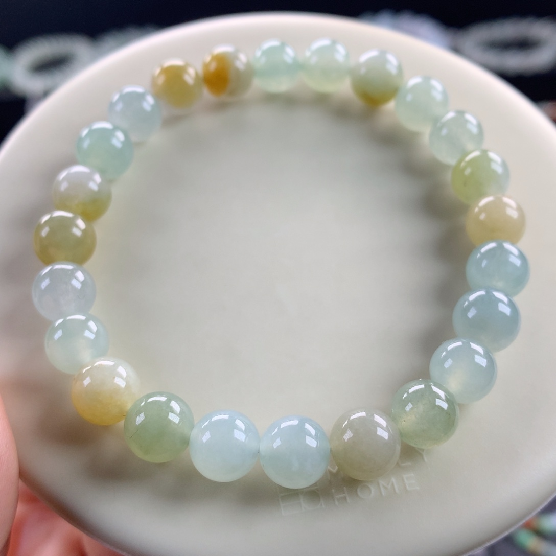 翡翠未镶嵌手链卡8