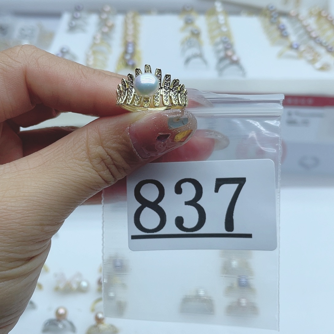 淡水珍珠珠宝奇石合金837