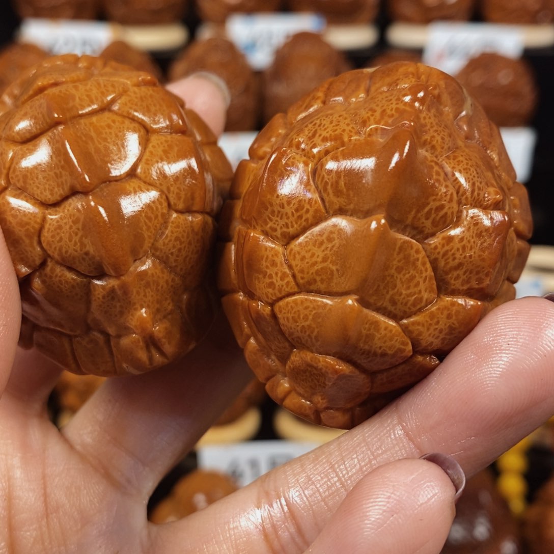 橄榄核吊坠﷽****﷽41龙脊富甲一对0555