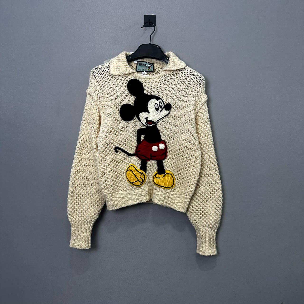 99新 GUCCI/古驰 xDisney米老鼠针织衫/XS码/价15900