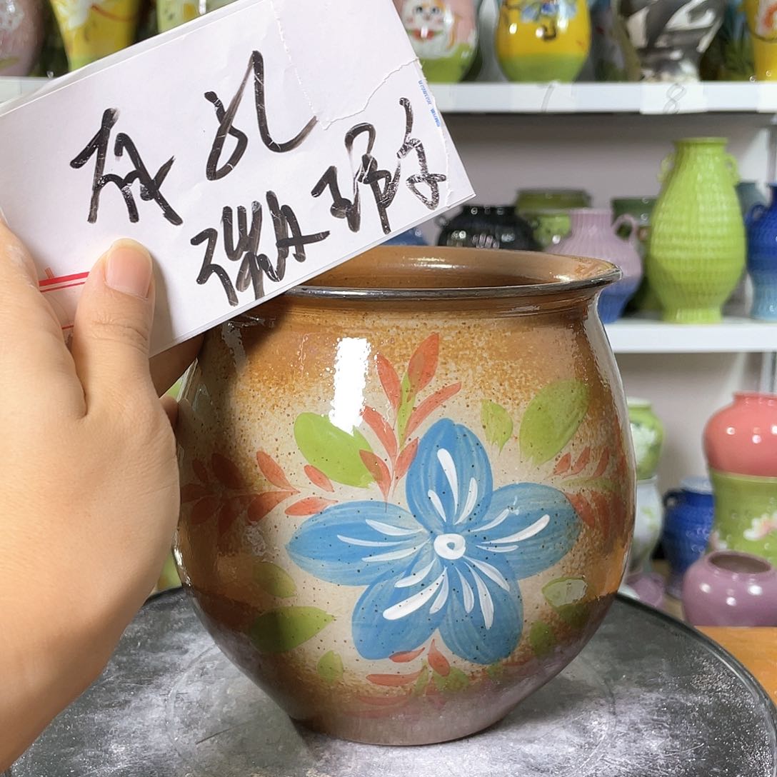 景德镇陶瓷花盆微瑕159