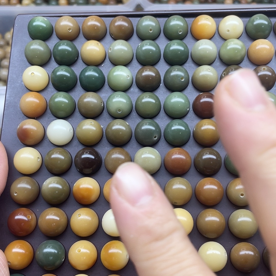 吊坠白玉菩提14精品多宝圆100颗