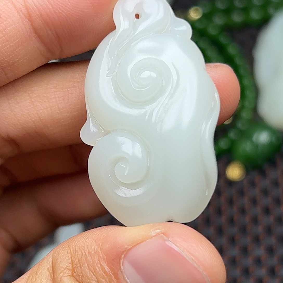 和田玉未镶嵌挂件