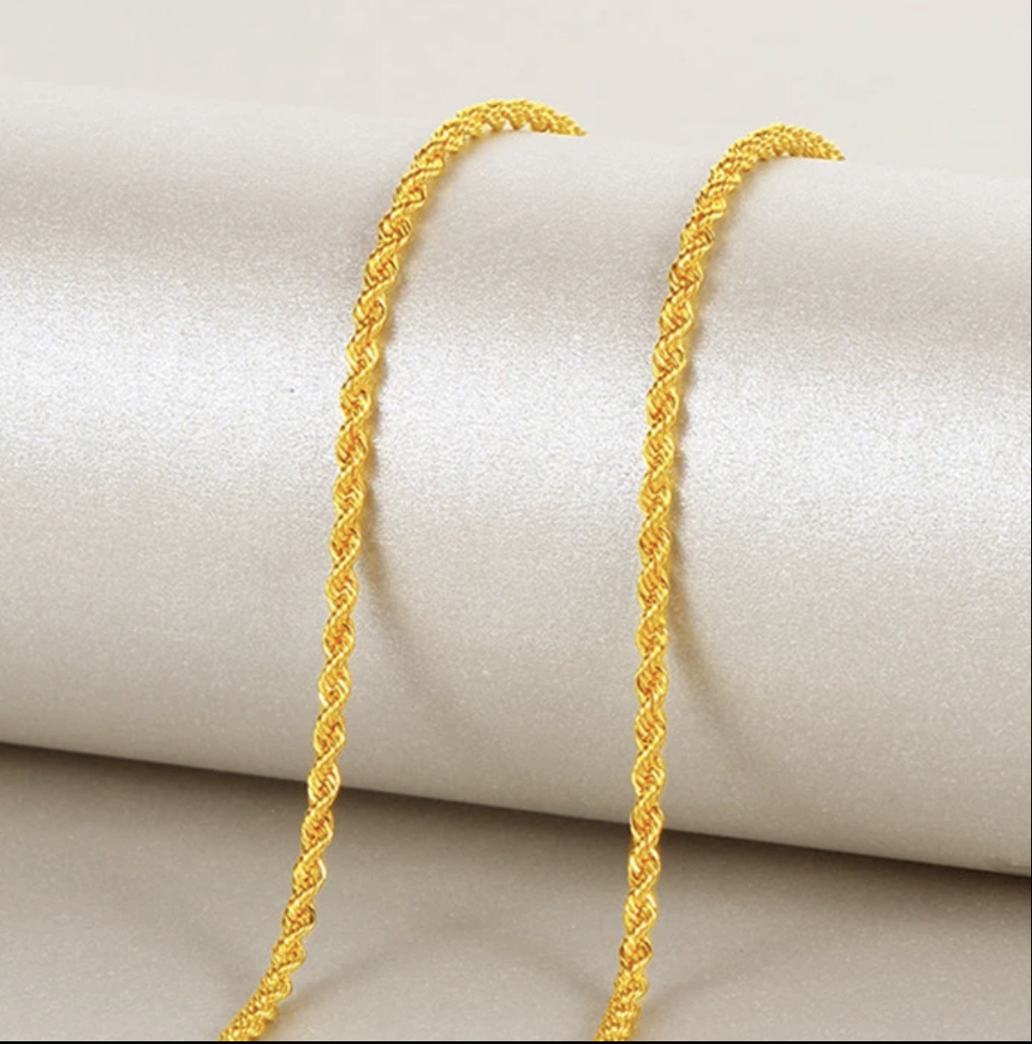 合金项链 麻花项链 时尚百搭