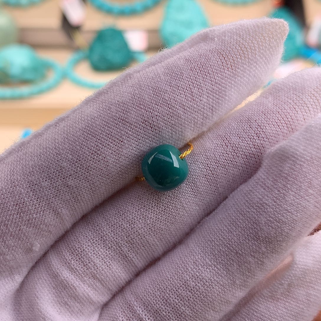 绿松石珠宝奇石未镶嵌8.5-7.5