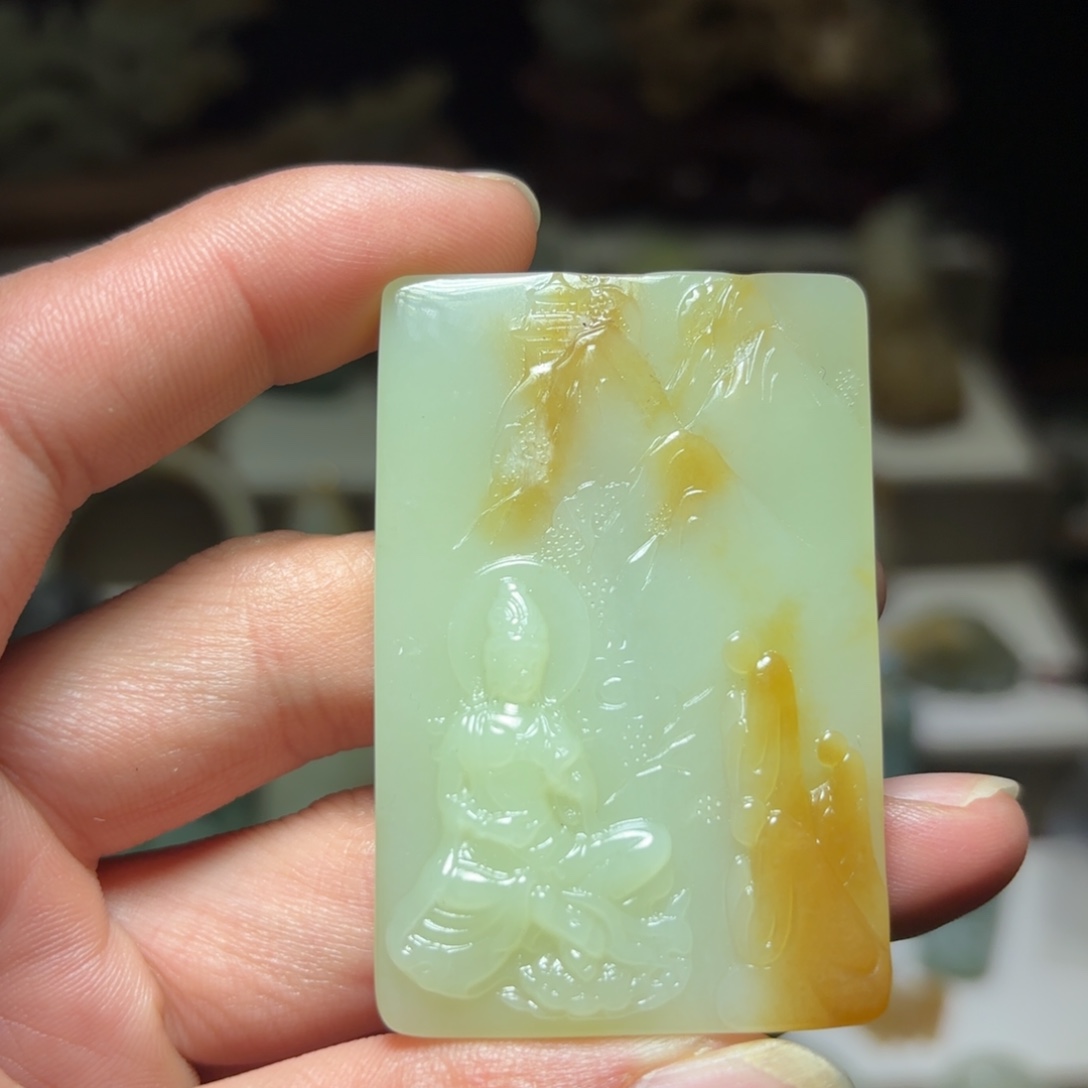 和田玉未镶嵌颈饰