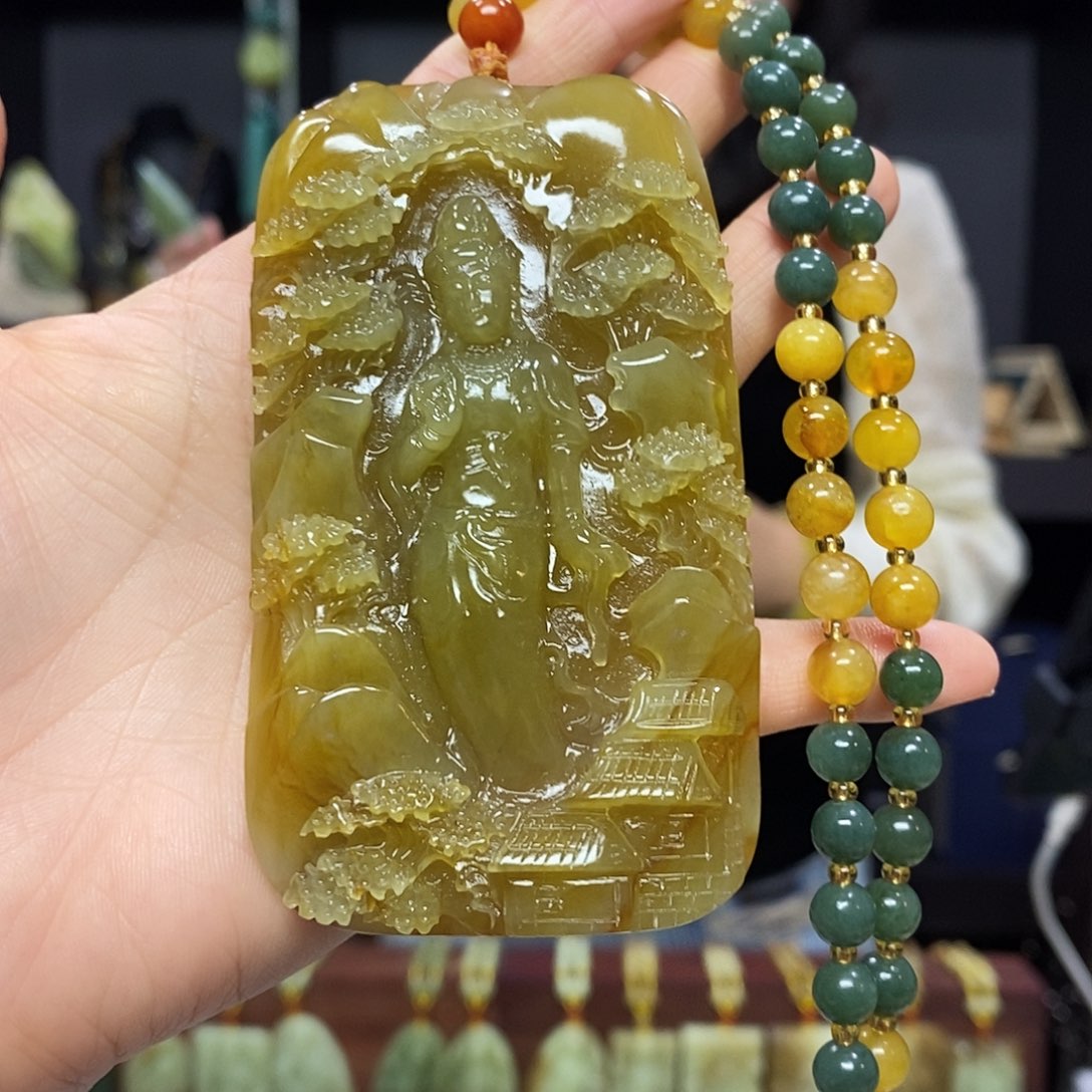 岫玉挂件吊坠未镶嵌