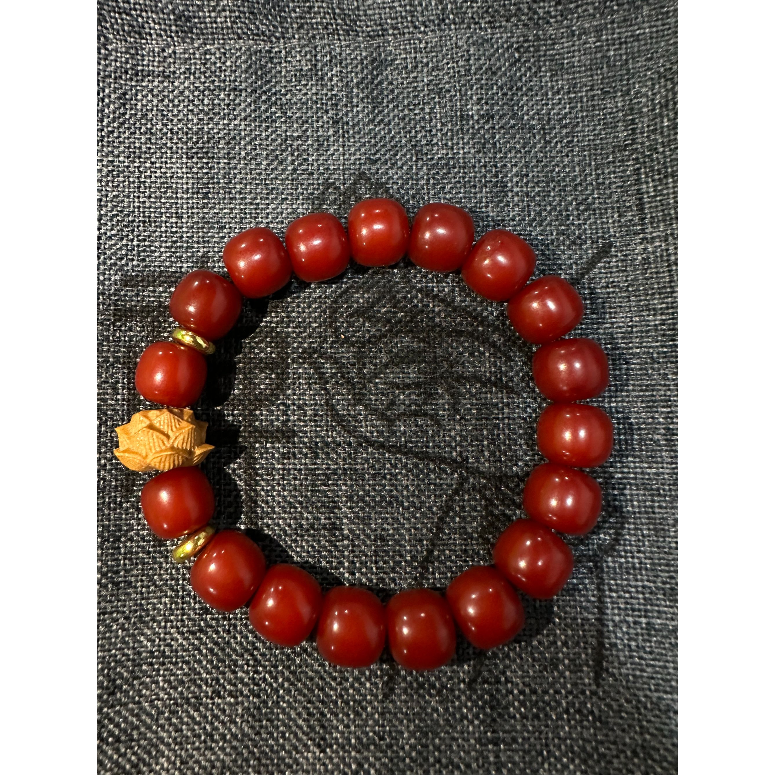 红菩提单圈手串男女款卡11x10无礼盒 556