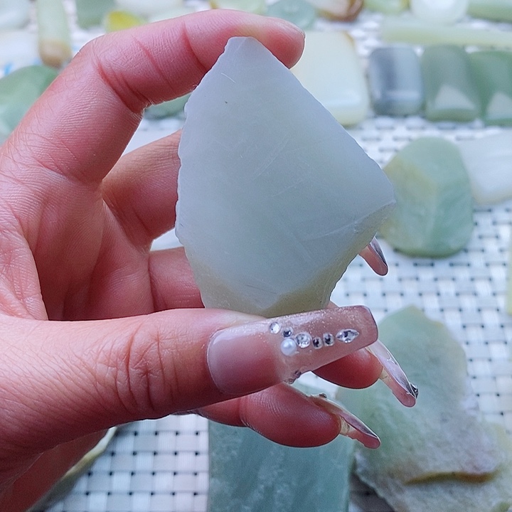 和田玉和田玉青海料未镶嵌