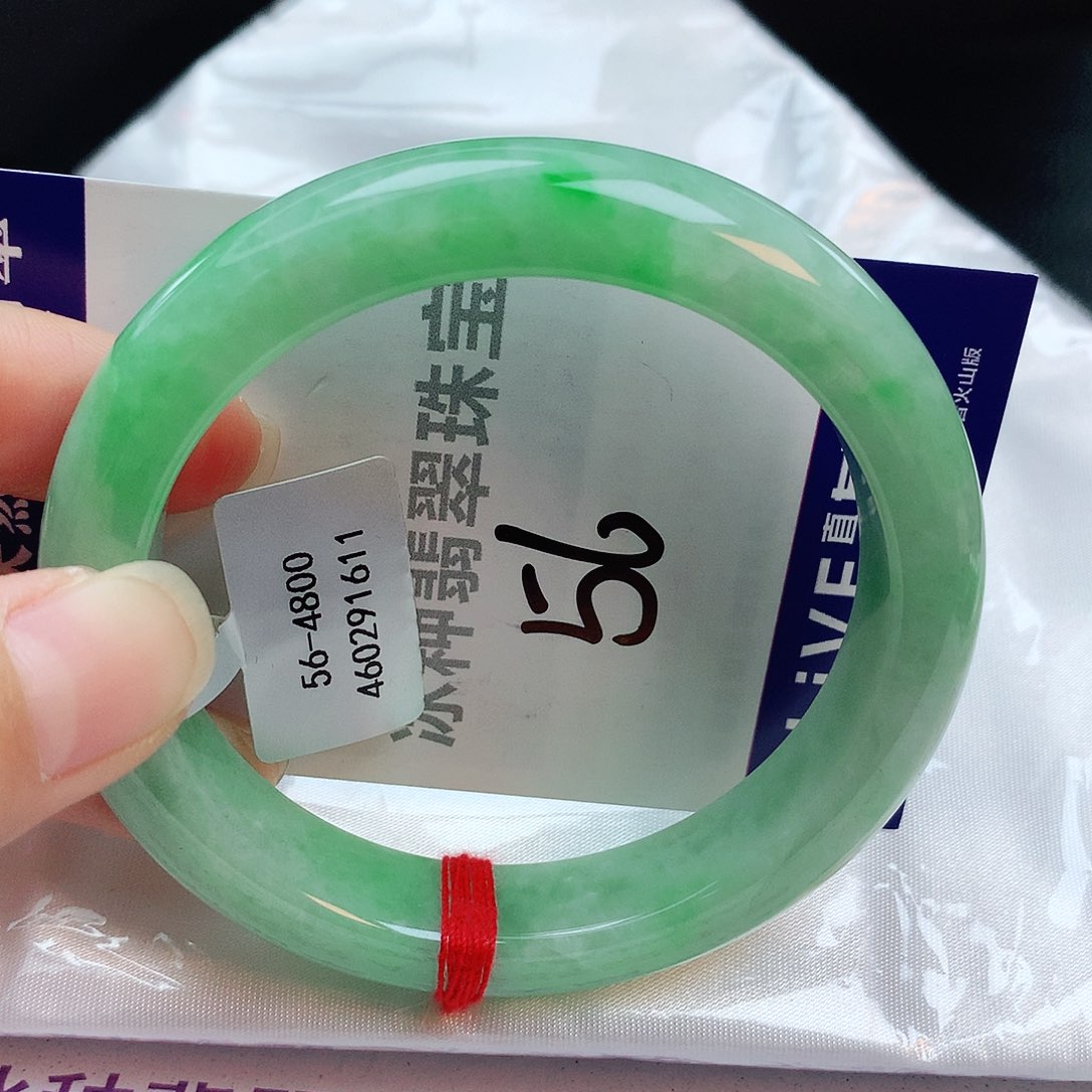 翡翠手镯未镶嵌缅甸天然A货翡翠手镯