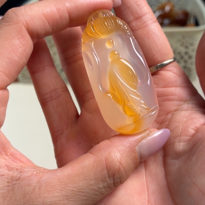 玛瑙/玉髓未镶嵌吊坠(不含链)