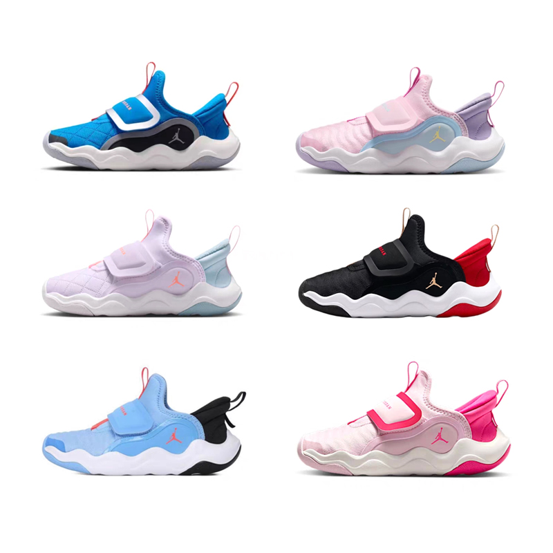 NIKE耐克 JORDAN儿童一脚蹬魔术贴轻便运动休闲运动鞋