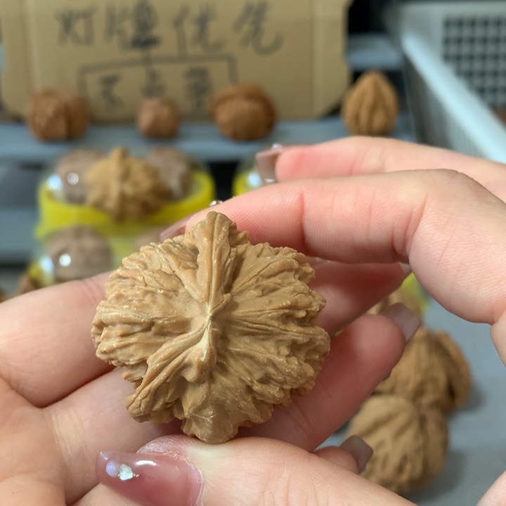 郭***店文玩核桃吊坠异形单只，有瑕疵