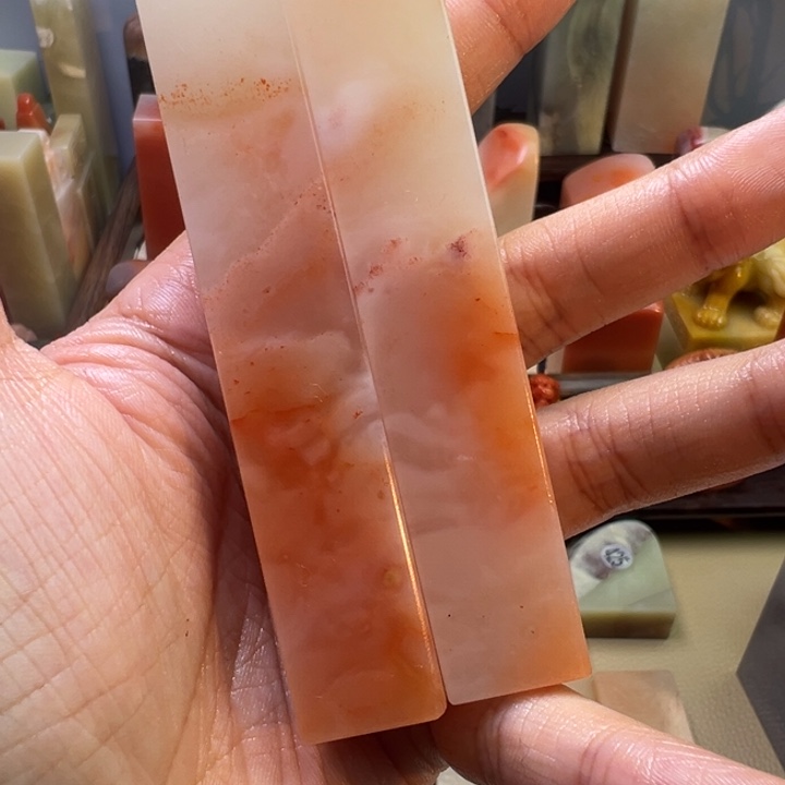 印石寿山石情侣章