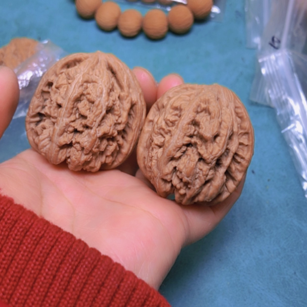 【闪购商品】摆件核桃40粗筋修尖