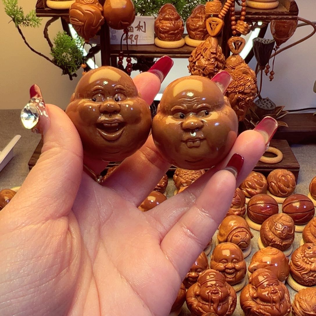 橄榄核手串/手链骑***机呆呆一对